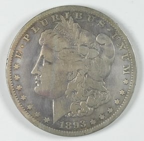 1893-S MORGAN SILVER DOLLAR - KEY COIN