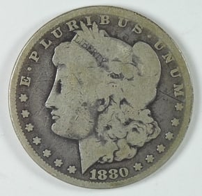 1880-CC MORGAN SILVER DOLLAR