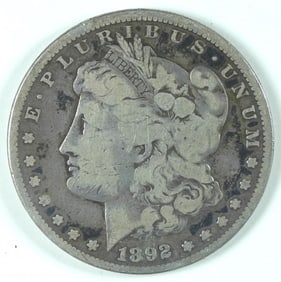 1892-CC MORGAN SILVER DOLLAR