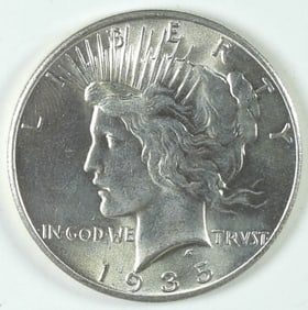 1935 PEACE SILVER DOLLAR