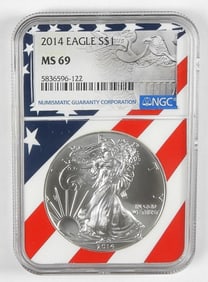2014 AMERICAN SILVER EAGLE NGC MS69