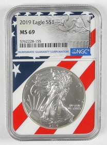 2019 AMERICAN SILVER EAGLE NGC MS69