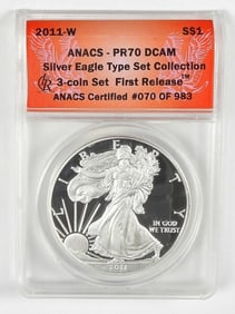 2011-W AMERICAN SILVER EAGLE ANACS