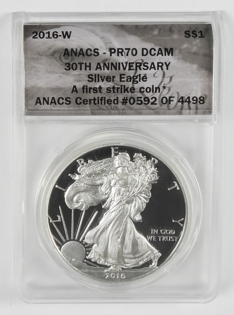 2016-W AMERICAN SILVER EAGLE ANACS (1 of 2)