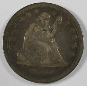 1840 DRAPERY SEATED LIBERTY QUARTER