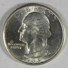 1935 WASHINGTON QUARTER DOLLAR