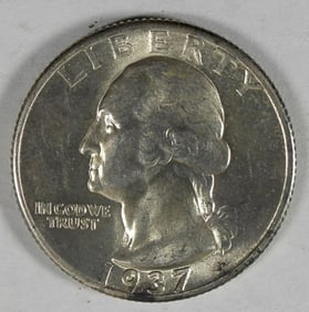 1937 WASHINGTON QUARTER DOLLAR
