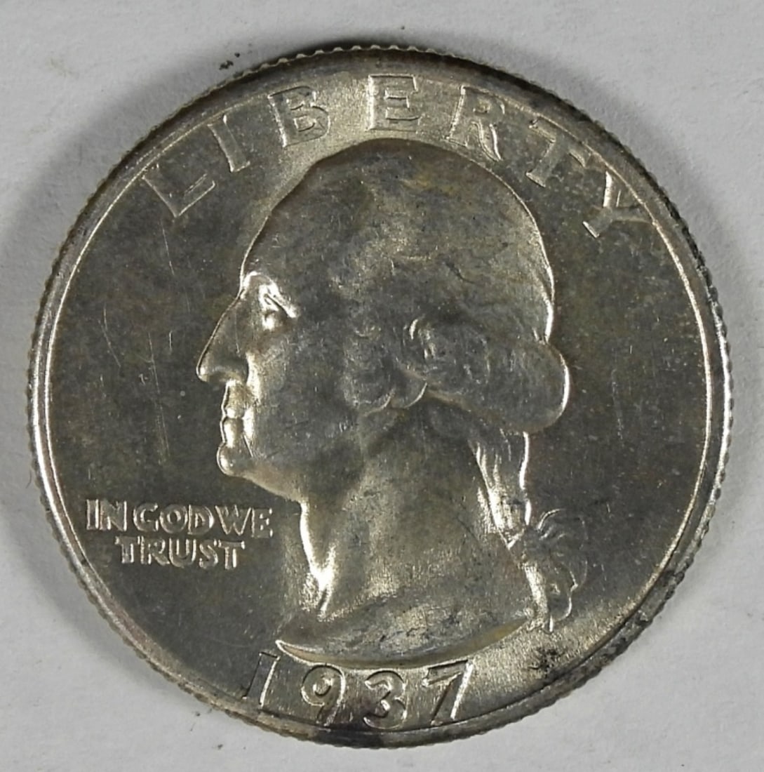 1937 WASHINGTON QUARTER DOLLAR (1 of 2)