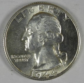 1944-D WASHINGTON QUARTER DOLLAR