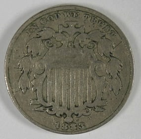 1883 SHIELD NICKEL