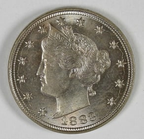1883-N/C LIBERTY "V" NICKEL