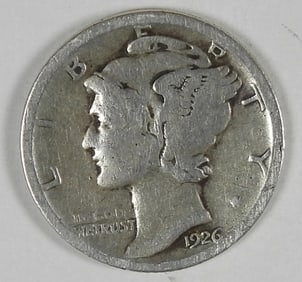 1926-S MERCURY SILVER DIME