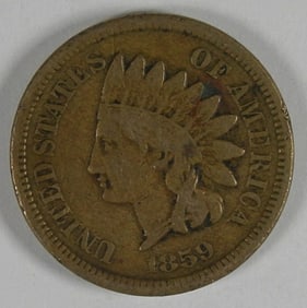 1859-INDIAN HEAD-ONE CENT