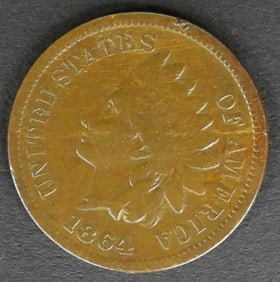 1864-L-INDIAN HEAD-ONE CENT