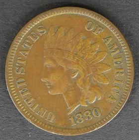 1880-INDIAN HEAD-BRONZE