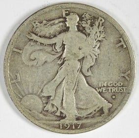 1917-D OBV WALKING LIBERTY HALF DOLLAR