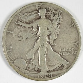 1920-D WALKING LIBERTY HALF DOLLAR
