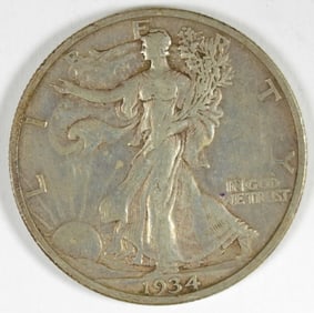1934-S WALKING LIBERTY HALF DOLLAR