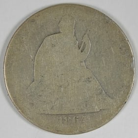 1864-S SEATED LIBERTY HALF DOLLAR