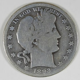 1893 BARBER HALF DOLLAR