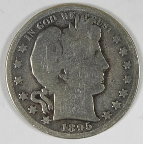 1895-S BARBER HALF DOLLAR