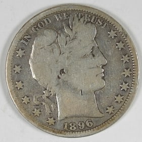 1896-S BARBER HALF DOLLAR