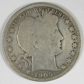 1905-O BARBER HALF DOLLAR