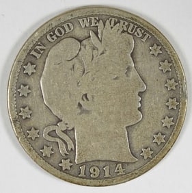 1914 BARBER HALF DOLLAR