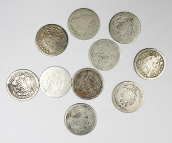10 CULL SEATED DIMES