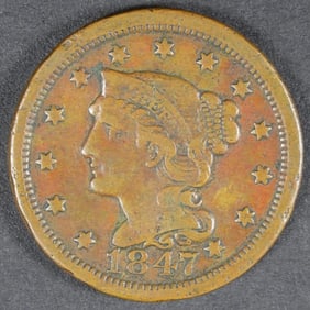 1847 BRAIDED HAIR CENT
