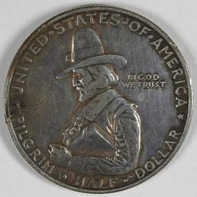 1920 PILGRIM TERCENTENARY HALF DOLLAR