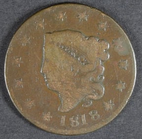 1818 LIBERTY HEAD LARGE CENT