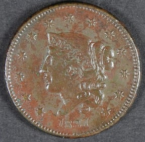 1837 LIBERTY HEAD LARGE CENT