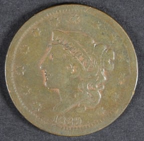 1839 LIBERTY HEAD LARGE CENT