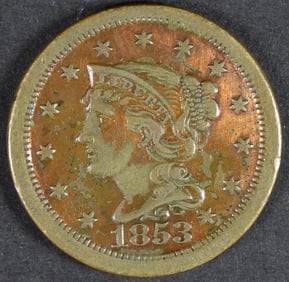 1853 LIBERTY HEAD LARGE CENT