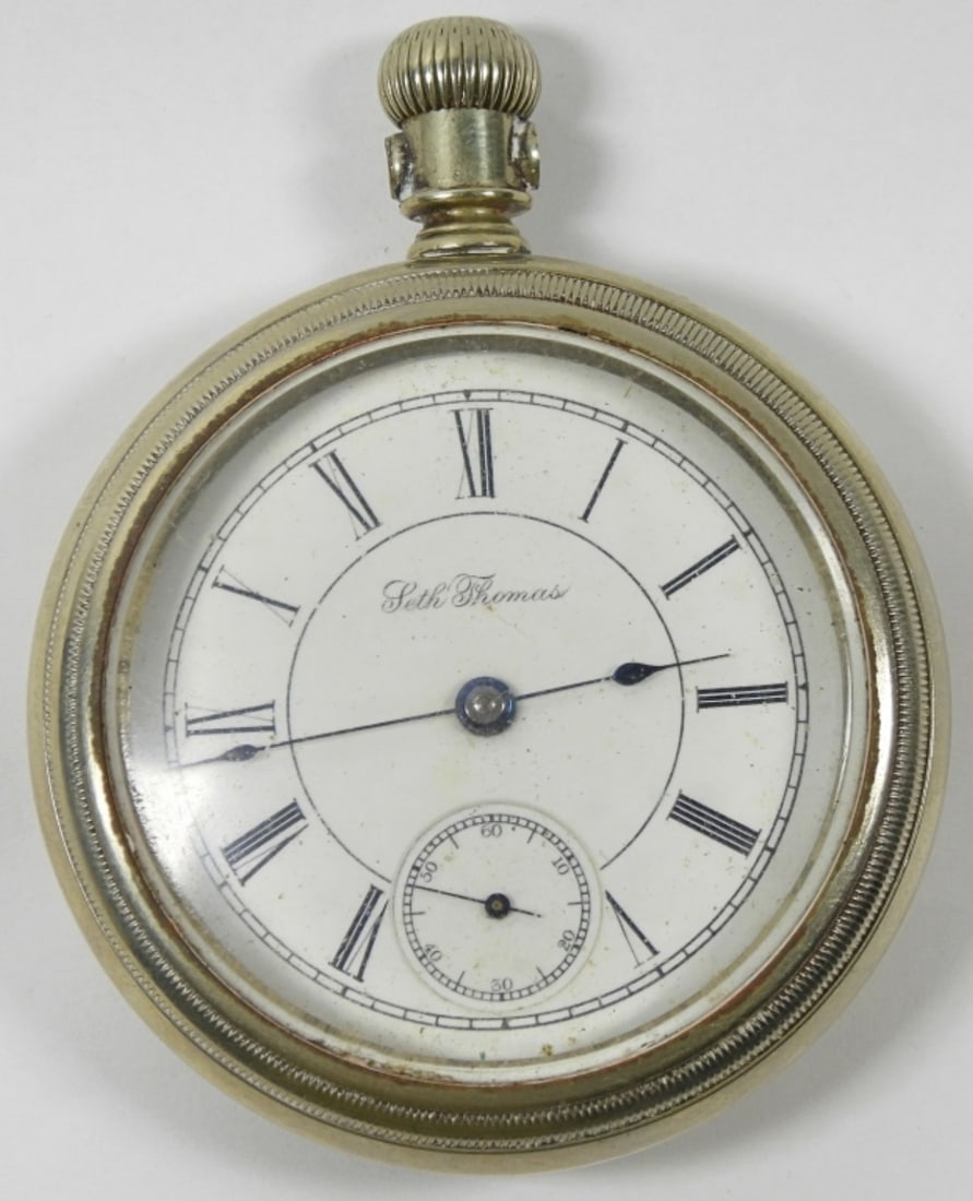 1899 SETH THOMAS OPENFACE POCKET WATCH (1 of 4)