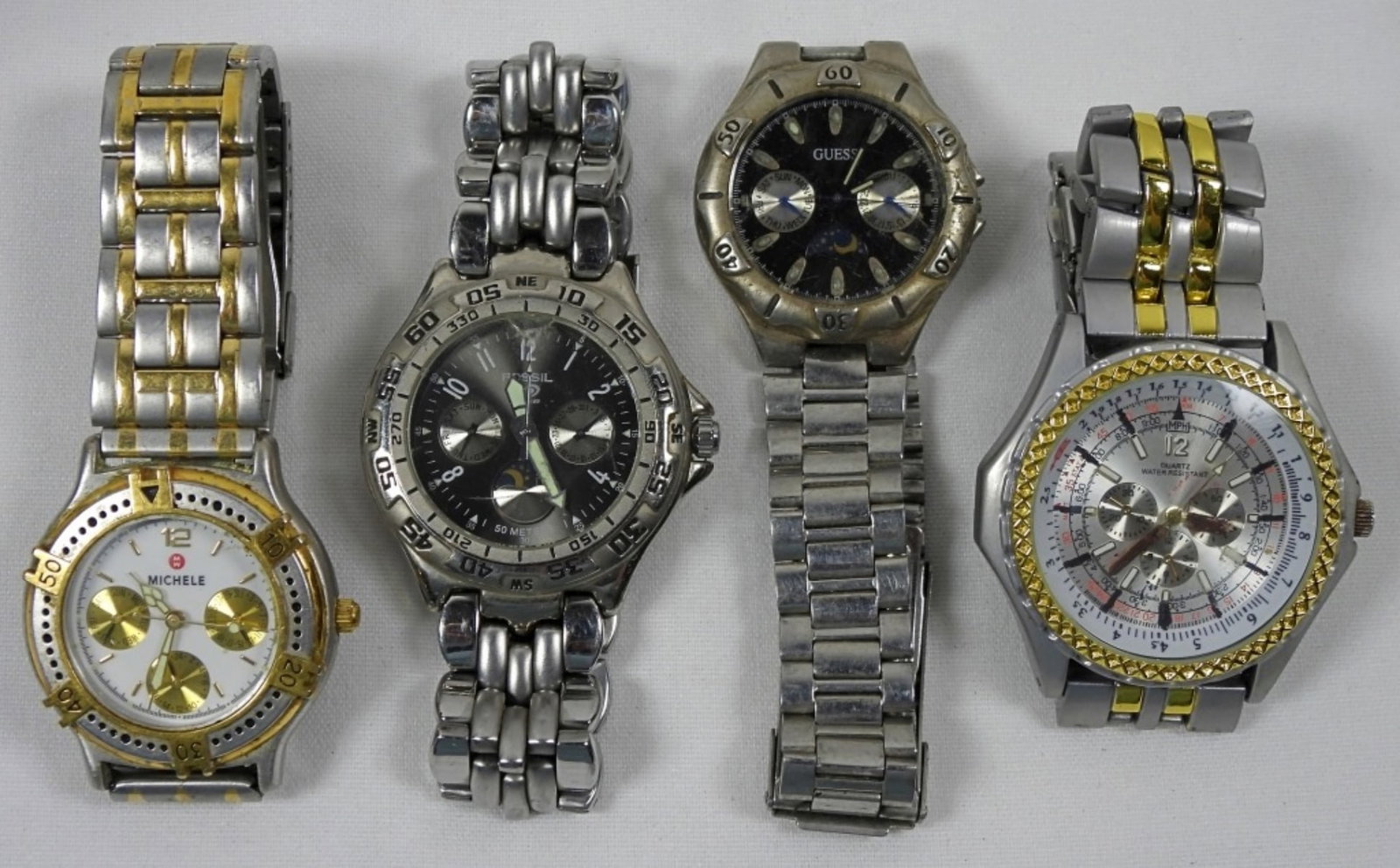 (4) MEN'S CHRONOGRAPH WATCH LOT (1 of 2)