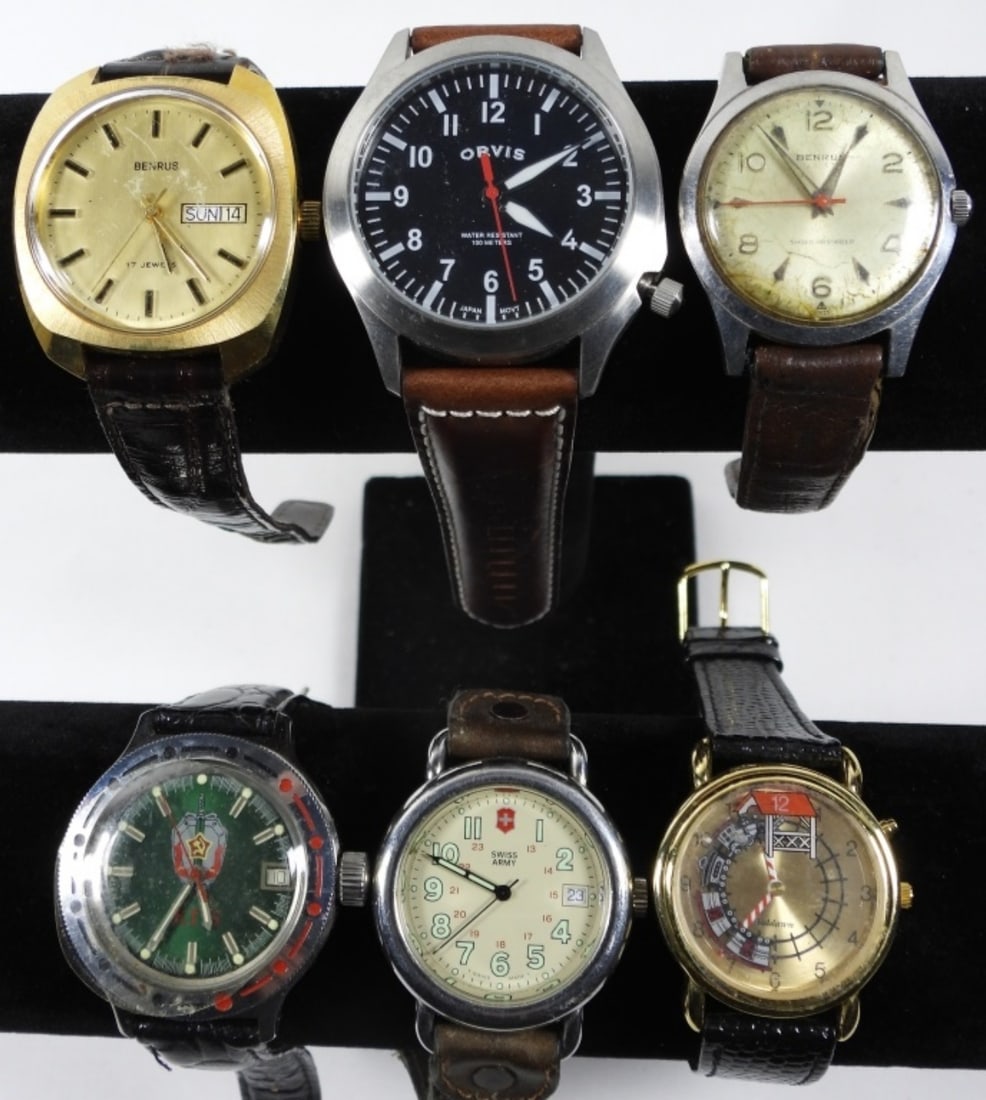 MENS ASSORTED WATCH LOT (6) (1 of 2)