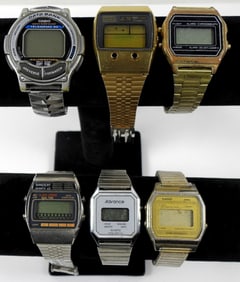(6) UNTESTED MENS DIGITAL WATCH LOT