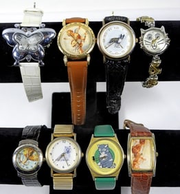 CAT/DOG/BUTTERFLY NOVELTY WATCH LOT