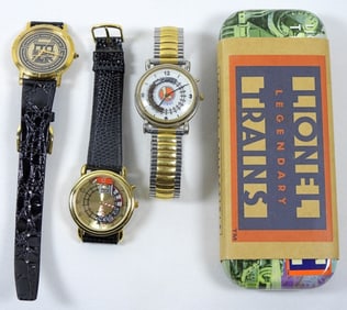 LIONEL/TRAIN WATCH LOT (4)