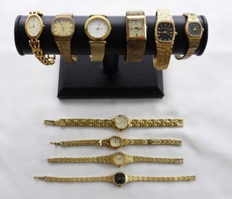 (10) VTG GOLD TONE LADIES WATCHES