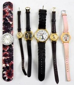 (6) NOVELTY WATCHES, MICKEY, SYLVESTER +