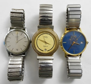 (3) DAY/DATE WATCHES: TEAMSTER LOCAL 337