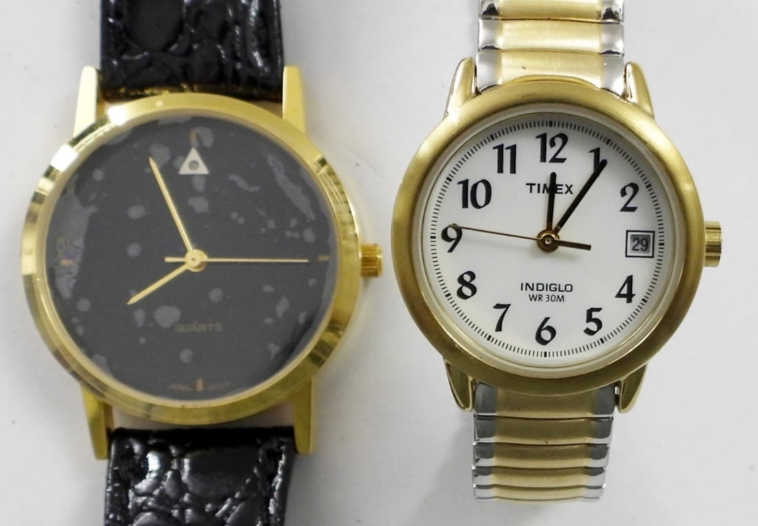 TIMEX INDIGO LADIES WATCH - NEW - RUNS!: plus (1) DIAMOND QUARTZ WATCH - BOTH LIKE NEW in ORIGINAL PACKAGE