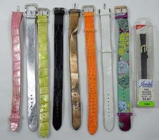 COLORFUL WATCH BAND LOT (9)