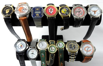 (14) LARGE ASSORTED SPORTS WATCH LOT