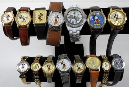 LARGE MIXED DISNEY MICKEY WATCHES (15)