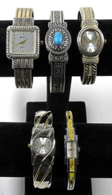 (5) UNIQUE LADIES CUFF WATCH SET