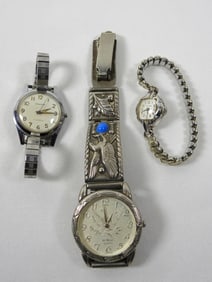 PRETTY LE BARON SILVER TONE WATCH & MORE!
